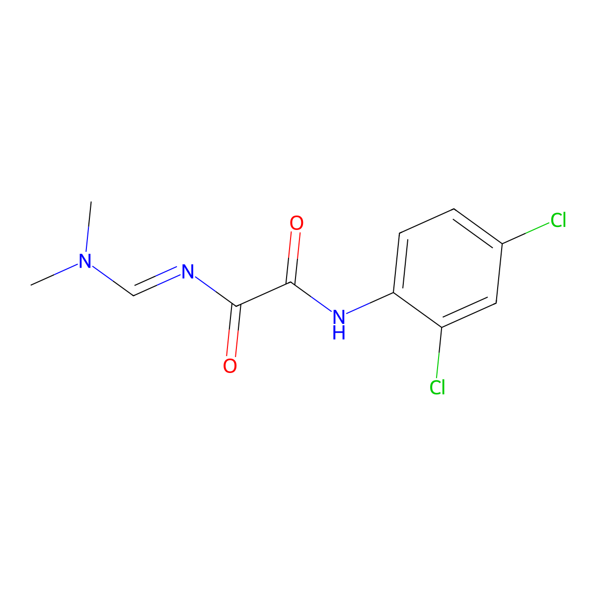 N~1~-(2,4-dichlorophenyl)-N~2~-[(dimethylamino)methylene]ethanediamide molecular structure, CAS 477852-84-9