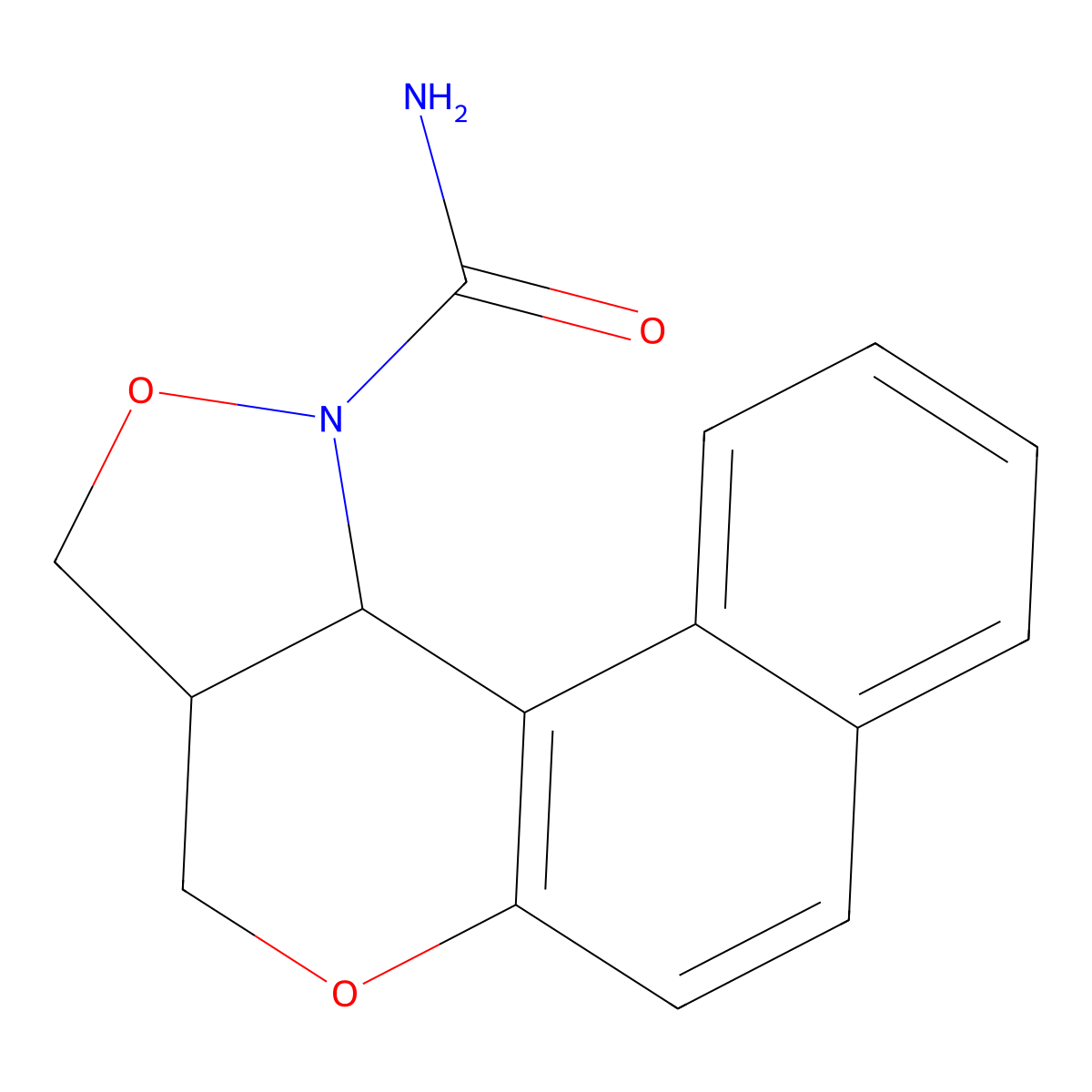 3a,11c-dihydro-3H-benzo[5,6]chromeno[4,3-c]isoxazole-1(4H)-carboxamide molecular structure, CAS 477853-76-2