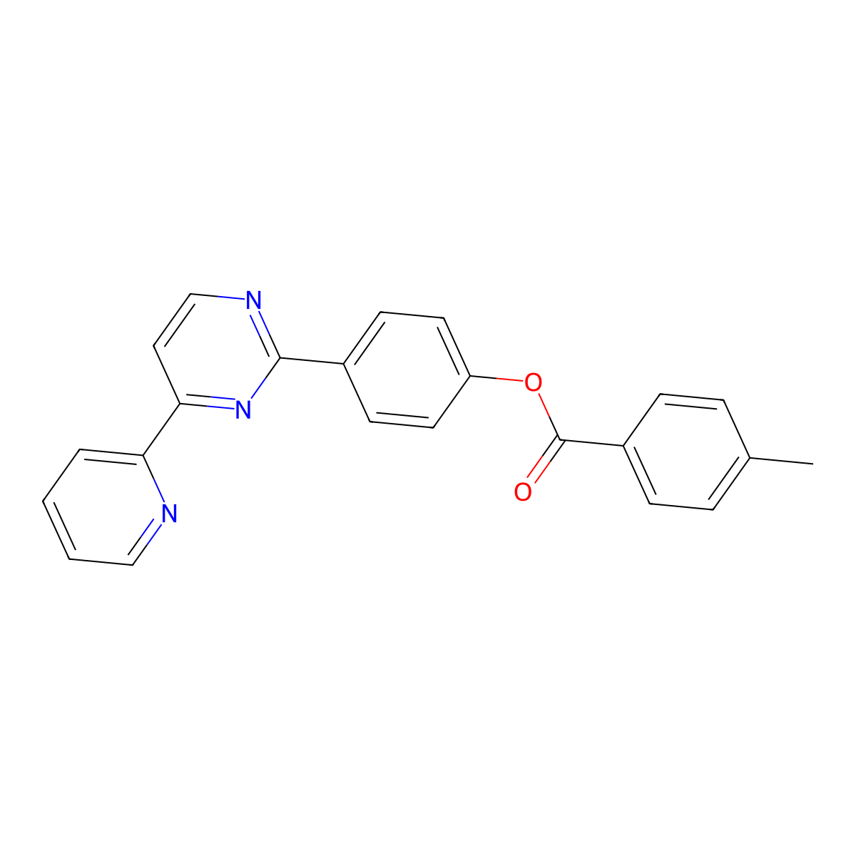 4-[4-(2-Pyridinyl)-2-pyrimidinyl]phenyl 4-methylbenzenecarboxylate molecular structure, CAS 477857-37-7