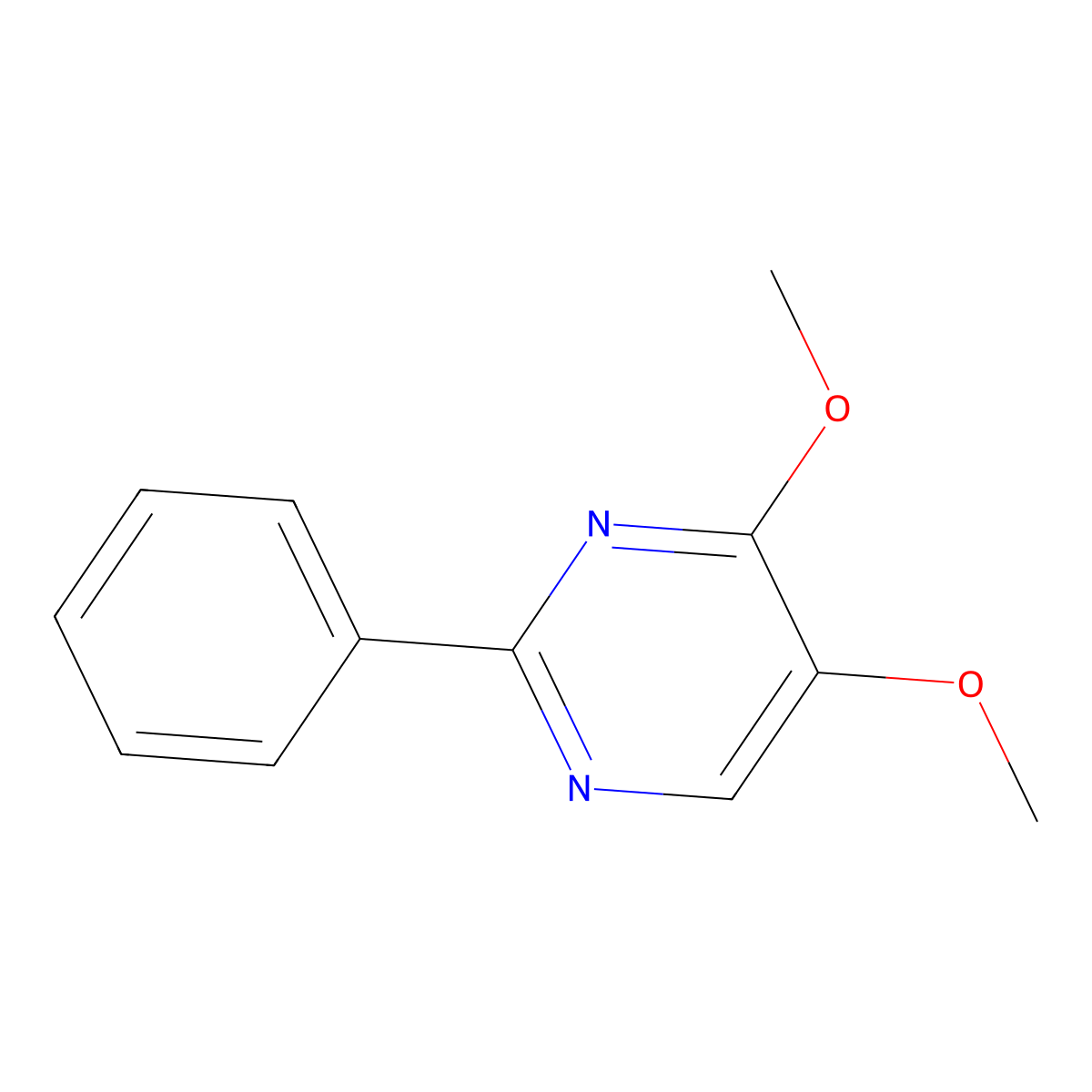 4,5-Dimethoxy-2-phenylpyrimidine molecular structure, CAS 477857-51-5