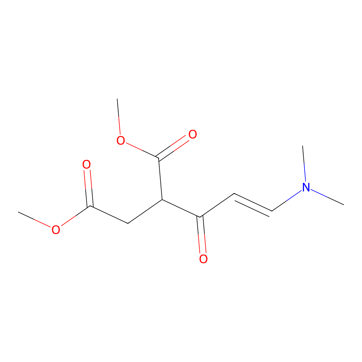 dimethyl 2-[(E)-3-(dimethylamino)-2-propenoyl]succinate molecular structure, CAS 477858-64-3