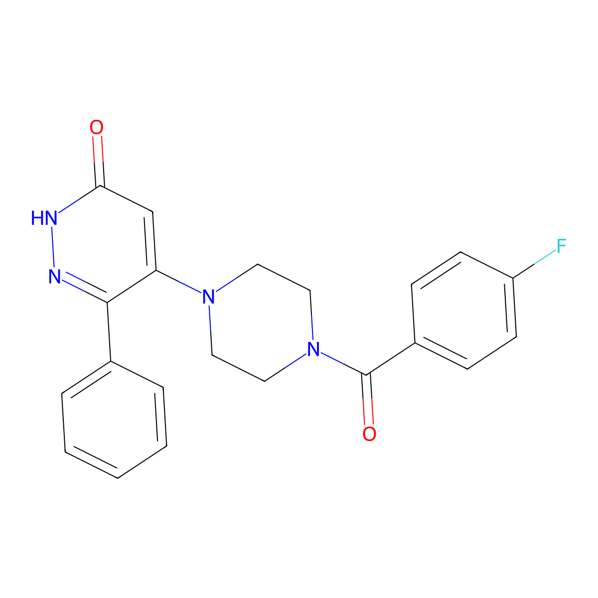 5-[4-(4-fluorobenzoyl)piperazino]-6-phenyl-3(2H)-pyridazinone molecular structure, CAS 477863-52-8