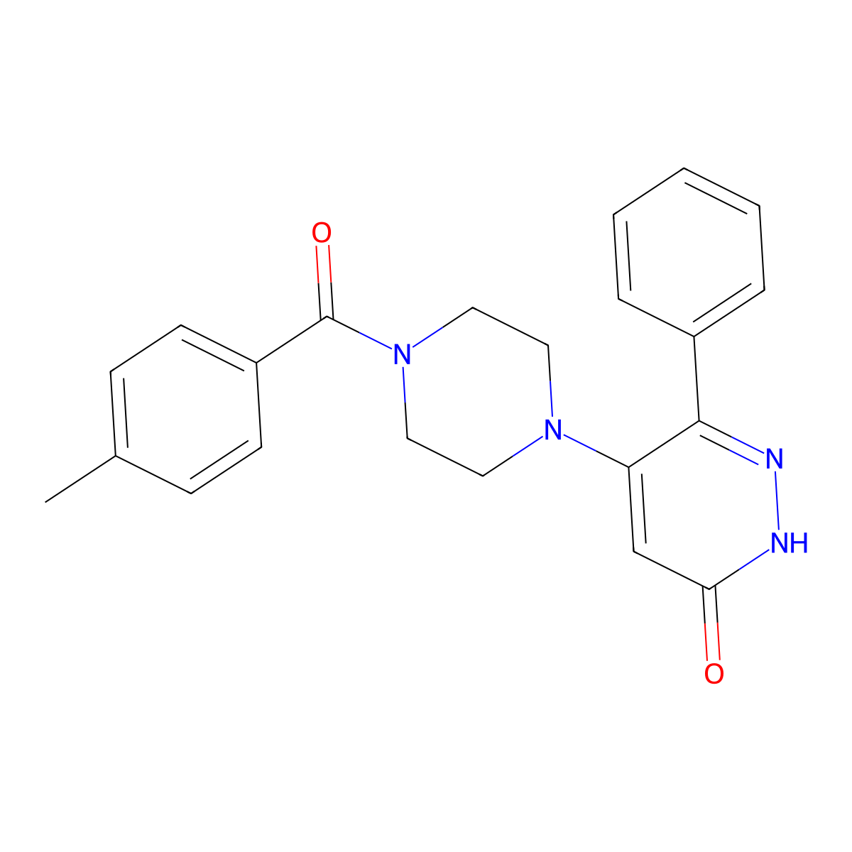 5-[4-(4-methylbenzoyl)piperazino]-6-phenyl-3(2H)-pyridazinone molecular structure, CAS 477863-60-8