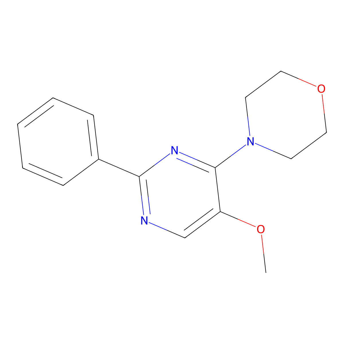 4-(5-Methoxy-2-phenylpyrimidin-4-yl)morpholine molecular structure, CAS 477863-69-7