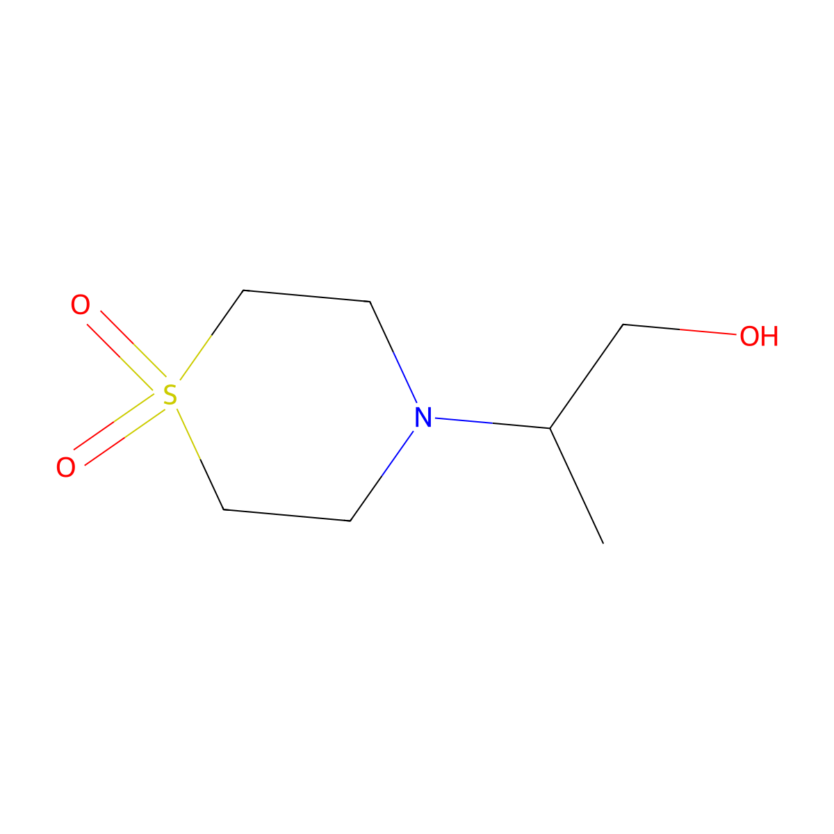 4-(2-Hydroxy-1-methylethyl)-1lambda~6~,4-thiazinane-1,1-dione molecular structure, CAS 477864-26-9