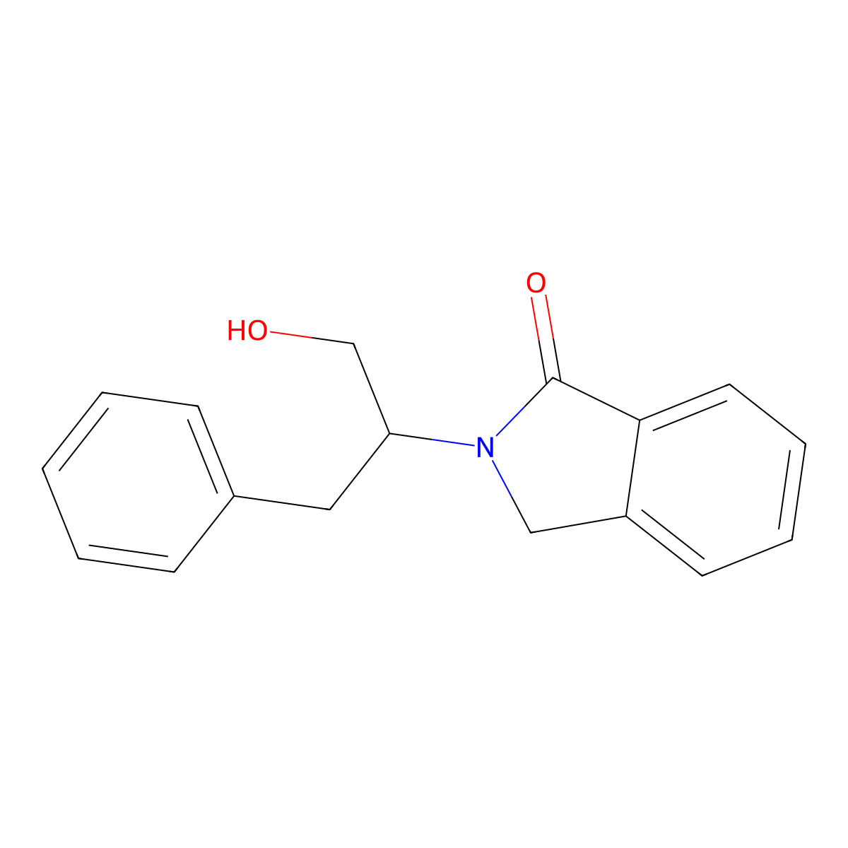 2-(1-Benzyl-2-hydroxyethyl)-1-isoindolinone molecular structure, CAS 477864-32-7