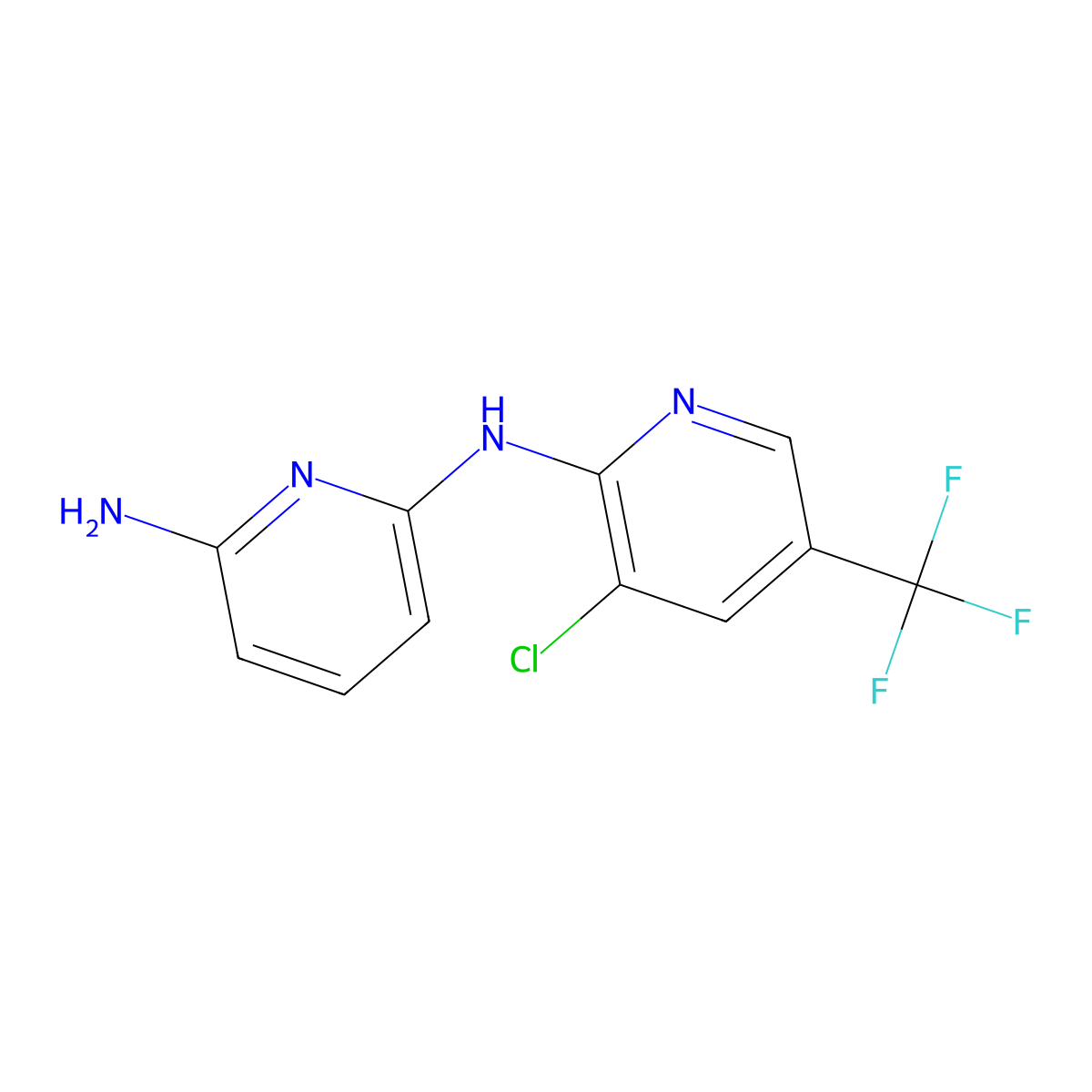 N~2~-[3-chloro-5-(trifluoromethyl)-2-pyridinyl]-2,6-pyridinediamine molecular structure, CAS 477864-63-4