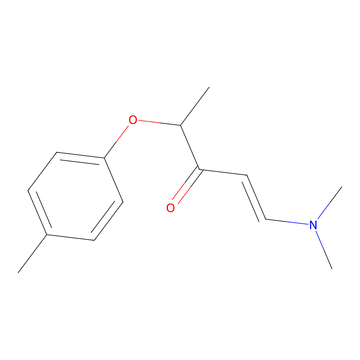 1-(Dimethylamino)-4-(4-methylphenoxy)-1-penten-3-one molecular structure, CAS 477864-99-6