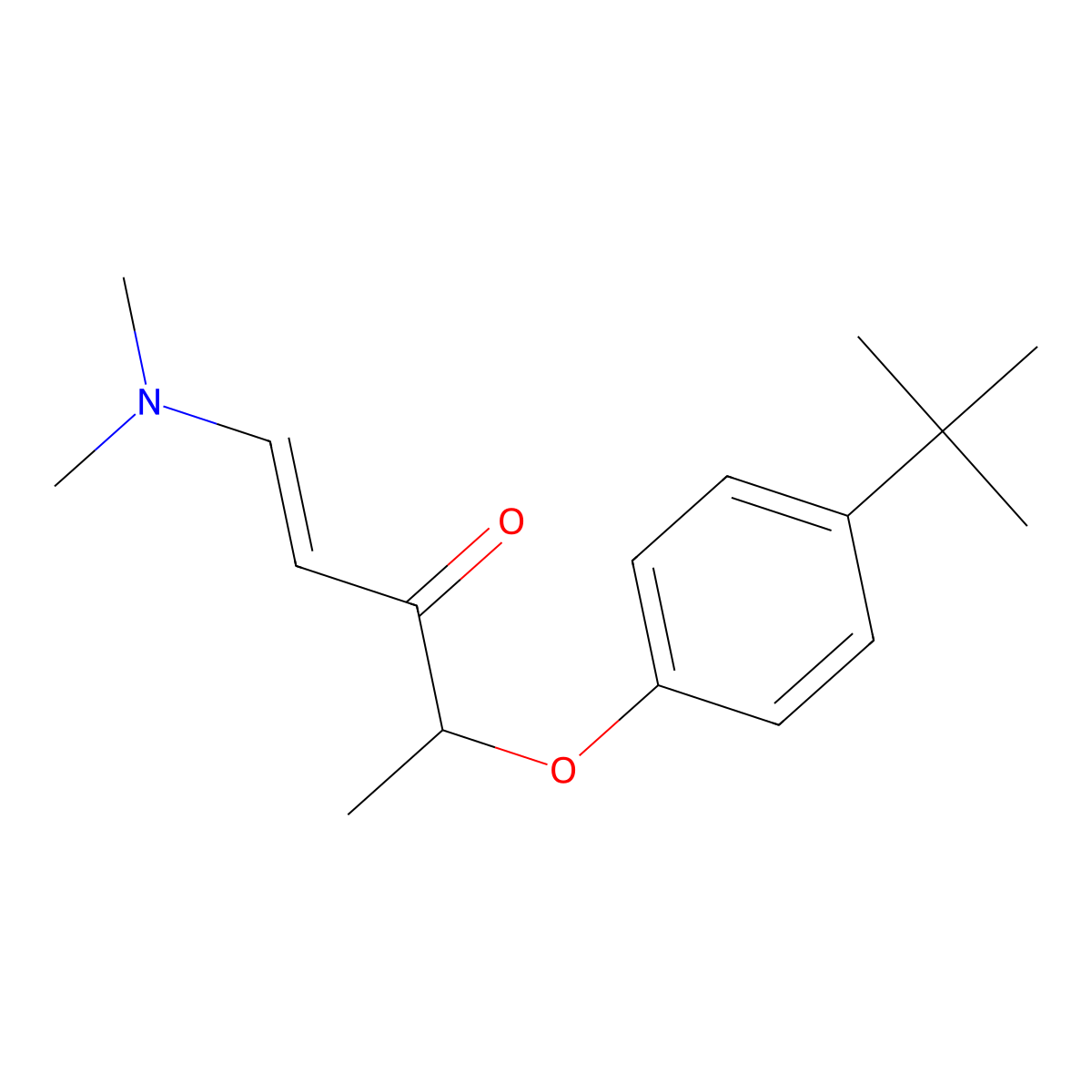 4-[4-(Tert-butyl)phenoxy]-1-(dimethylamino)-1-penten-3-one molecular structure, CAS 477865-01-3