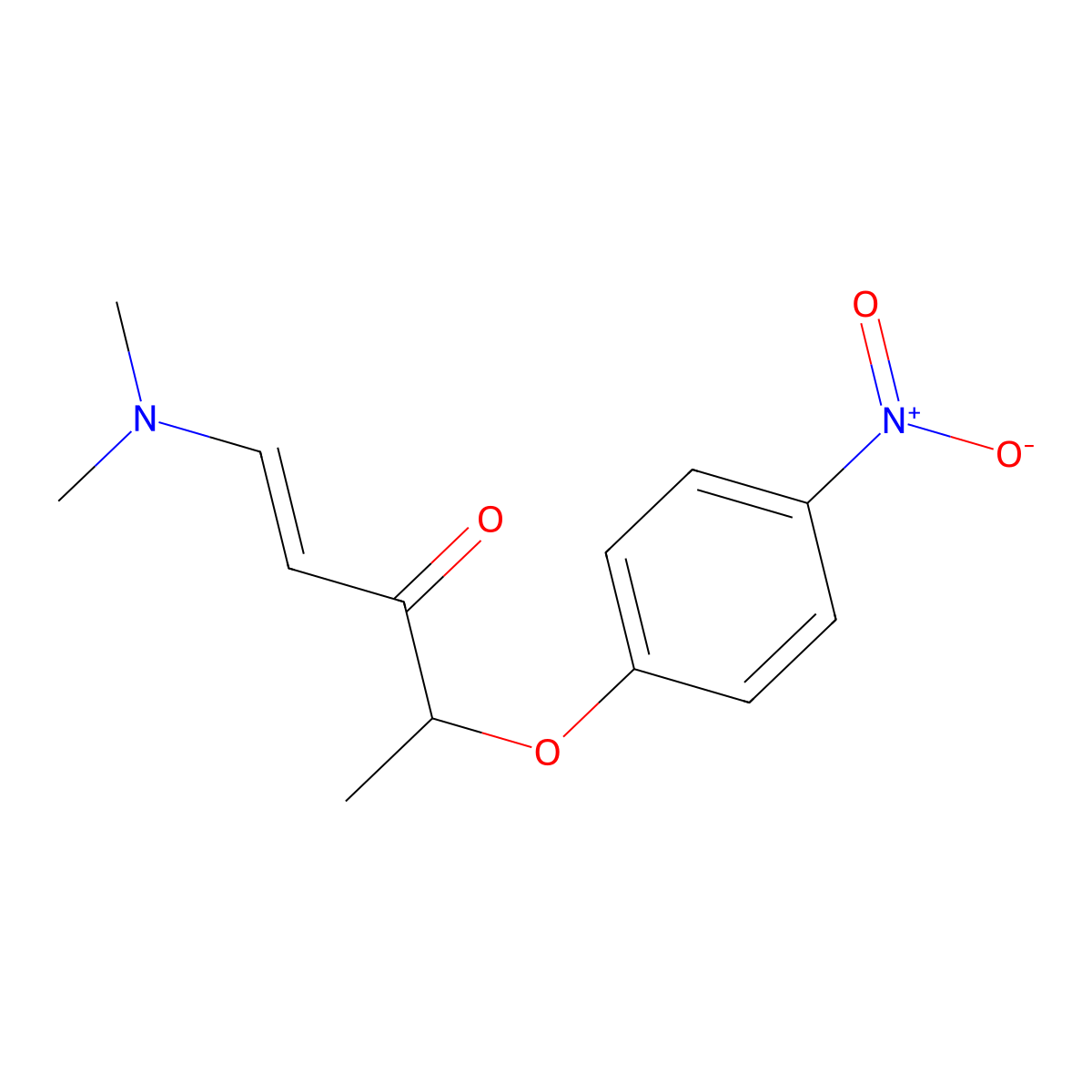 1-(Dimethylamino)-4-(4-nitrophenoxy)-1-penten-3-one molecular structure, CAS 477865-12-6