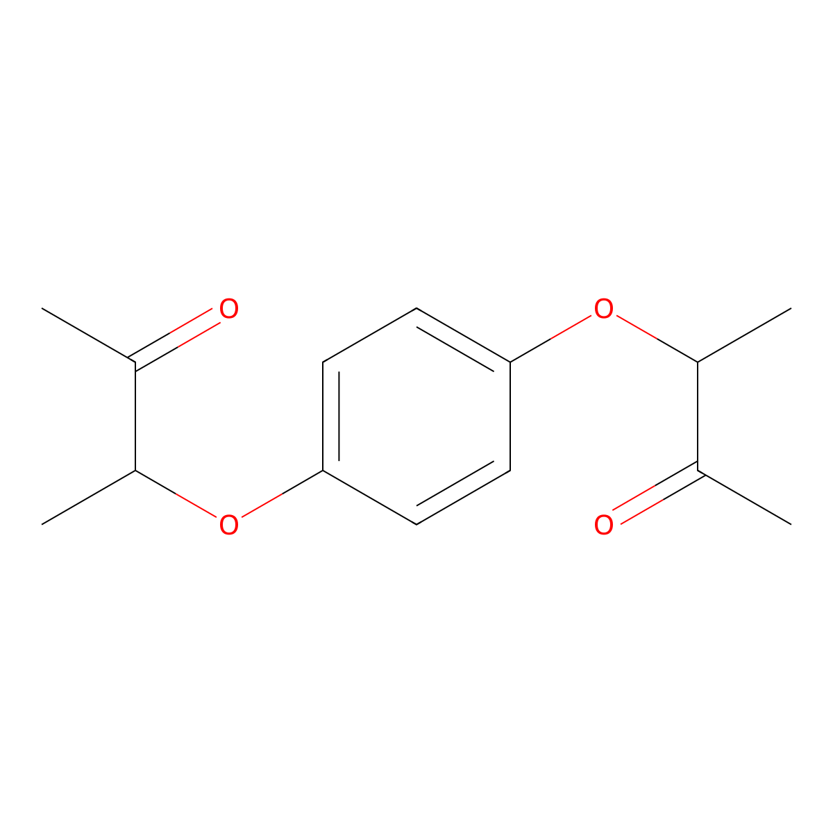 3-[4-(1-Methyl-2-oxopropoxy)phenoxy]-2-butanone molecular structure, CAS 477865-72-8