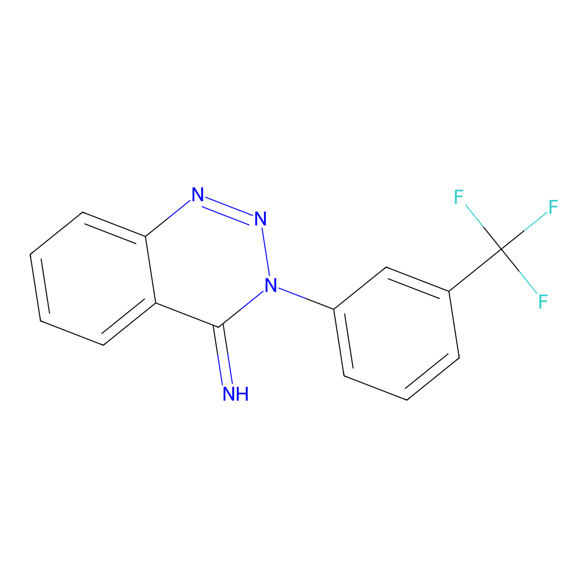 3-[3-(Trifluoromethyl)phenyl]-1,2,3-benzotriazin-4-imine molecular structure, CAS 477865-81-9