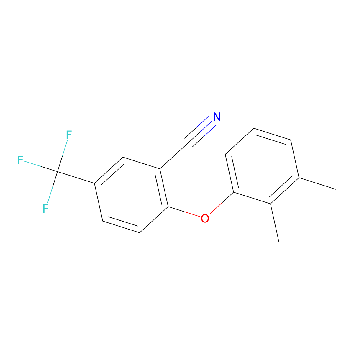 2-(2,3-Dimethylphenoxy)-5-(trifluoromethyl)benzonitrile molecular structure, CAS 477867-13-3