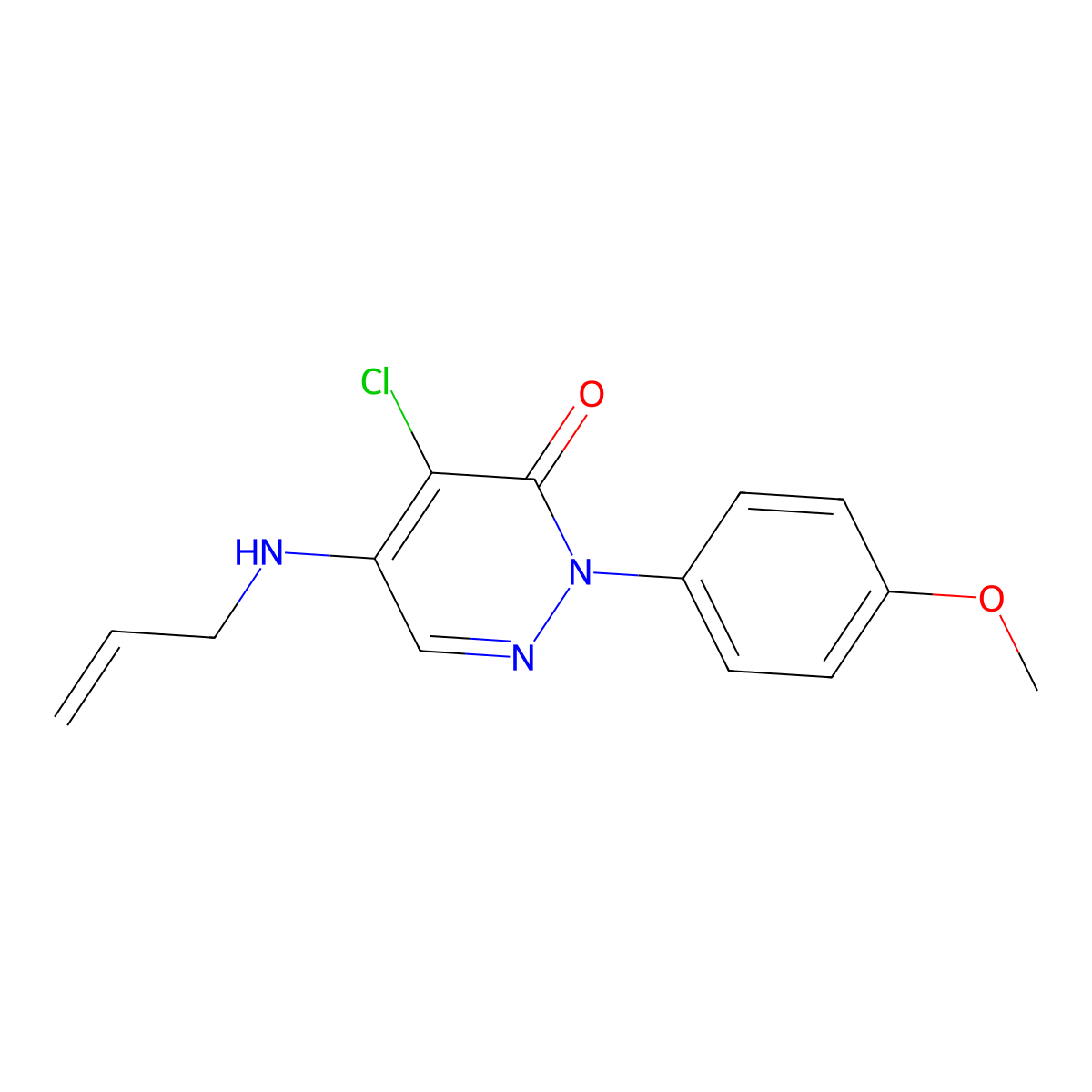 5-(allylamino)-4-chloro-2-(4-methoxyphenyl)-3(2H)-pyridazinone molecular structure, CAS 477867-47-3