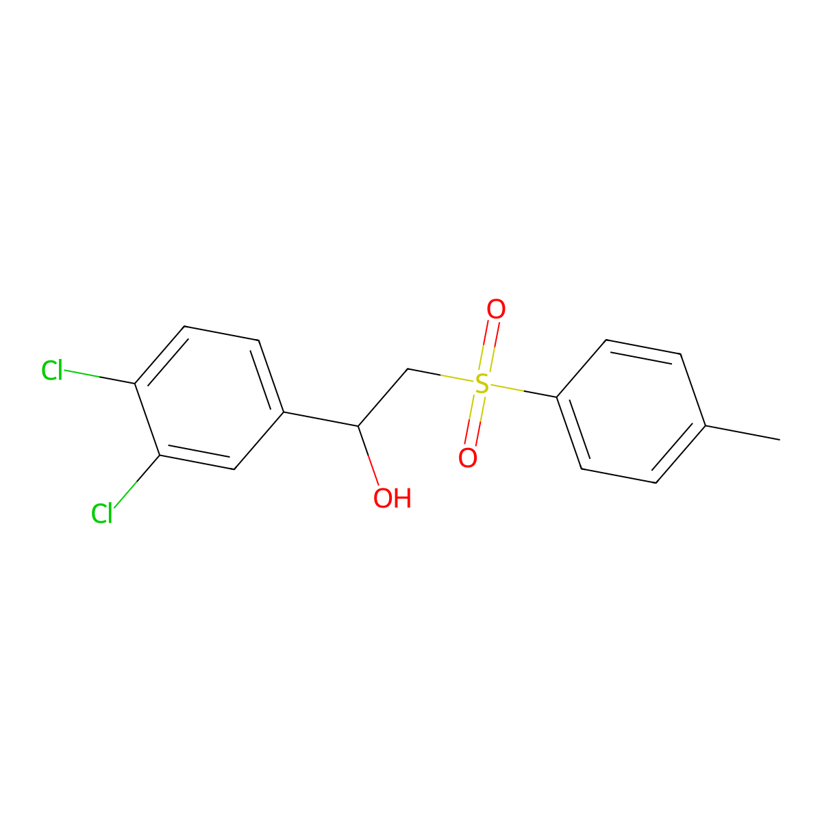 1-(3,4-Dichlorophenyl)-2-[(4-methylphenyl)sulfonyl]-1-ethanol molecular structure, CAS 477867-77-9