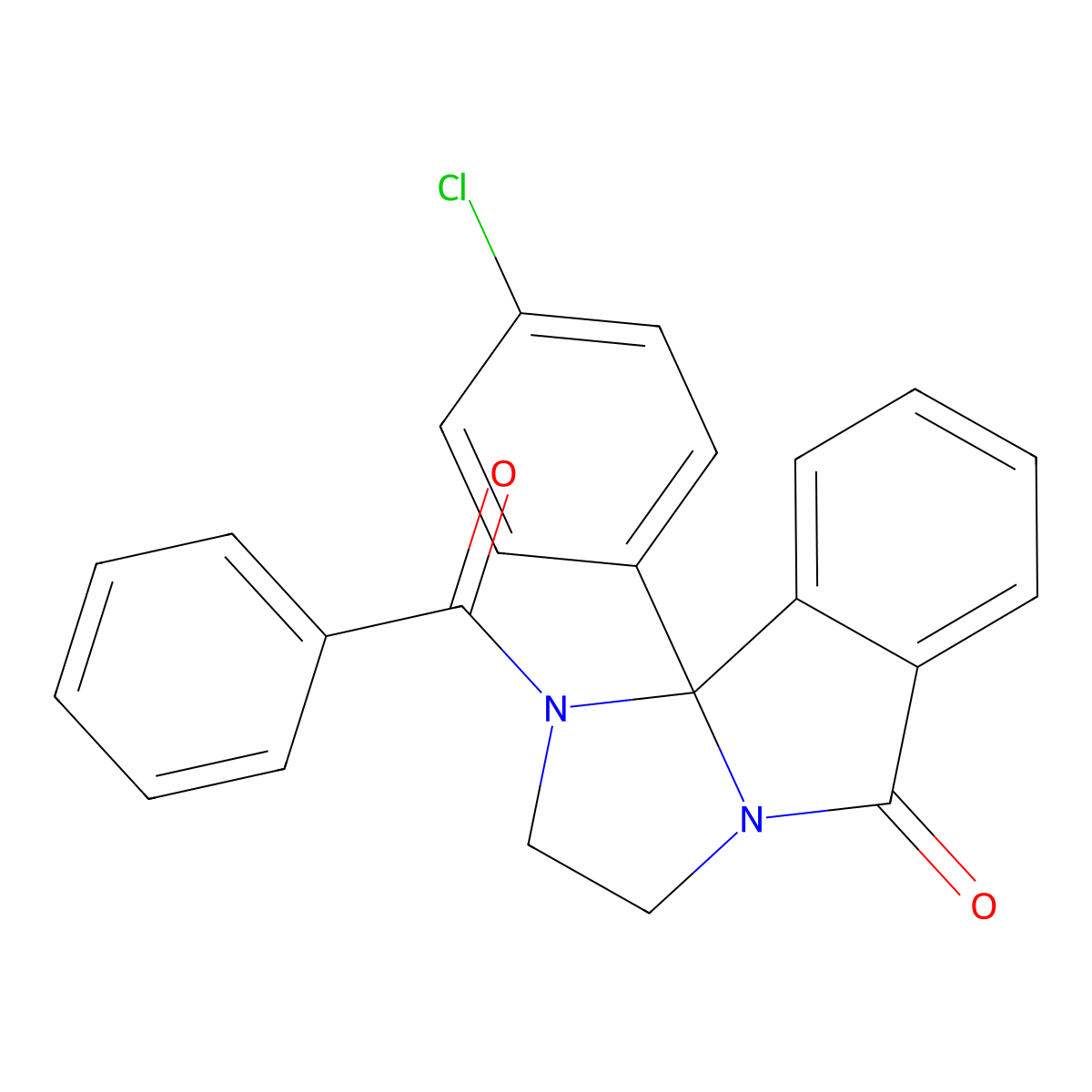 1-benzoyl-9b-(4-chlorophenyl)-1,2,3,9b-tetrahydro-5H-imidazo[2,1-a]isoindol-5-one molecular structure, CAS 477867-90-6