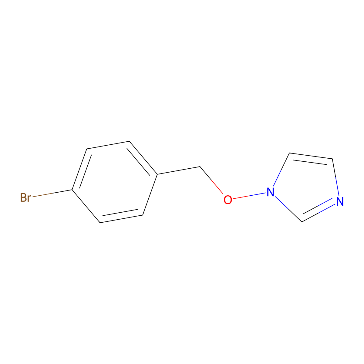 1-[(4-bromobenzyl)oxy]-1H-imidazole molecular structure, CAS 477869-84-4
