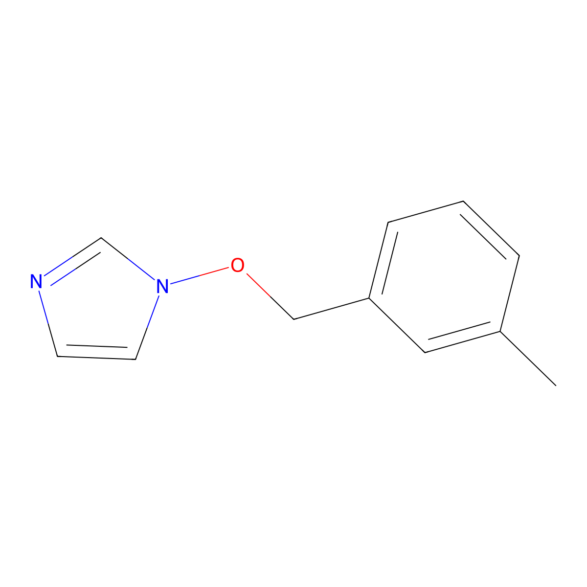 1-[(3-methylbenzyl)oxy]-1H-imidazole molecular structure, CAS 477870-01-2