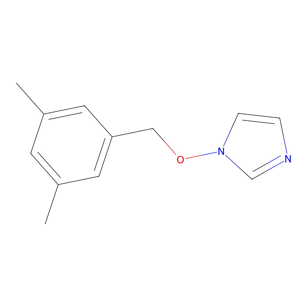 1-[(3,5-dimethylbenzyl)oxy]-1H-imidazole molecular structure, CAS 477870-02-3