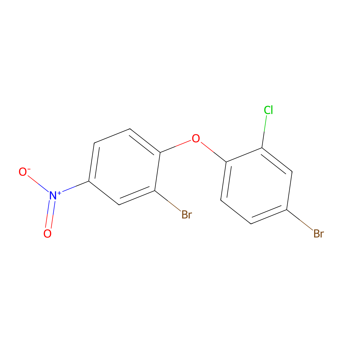2-Bromo-1-(4-bromo-2-chlorophenoxy)-4-nitrobenzene molecular structure, CAS 477870-51-2