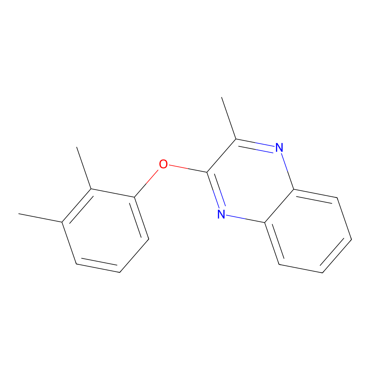 2-(2,3-Dimethylphenoxy)-3-methylquinoxaline molecular structure, CAS 477870-88-5