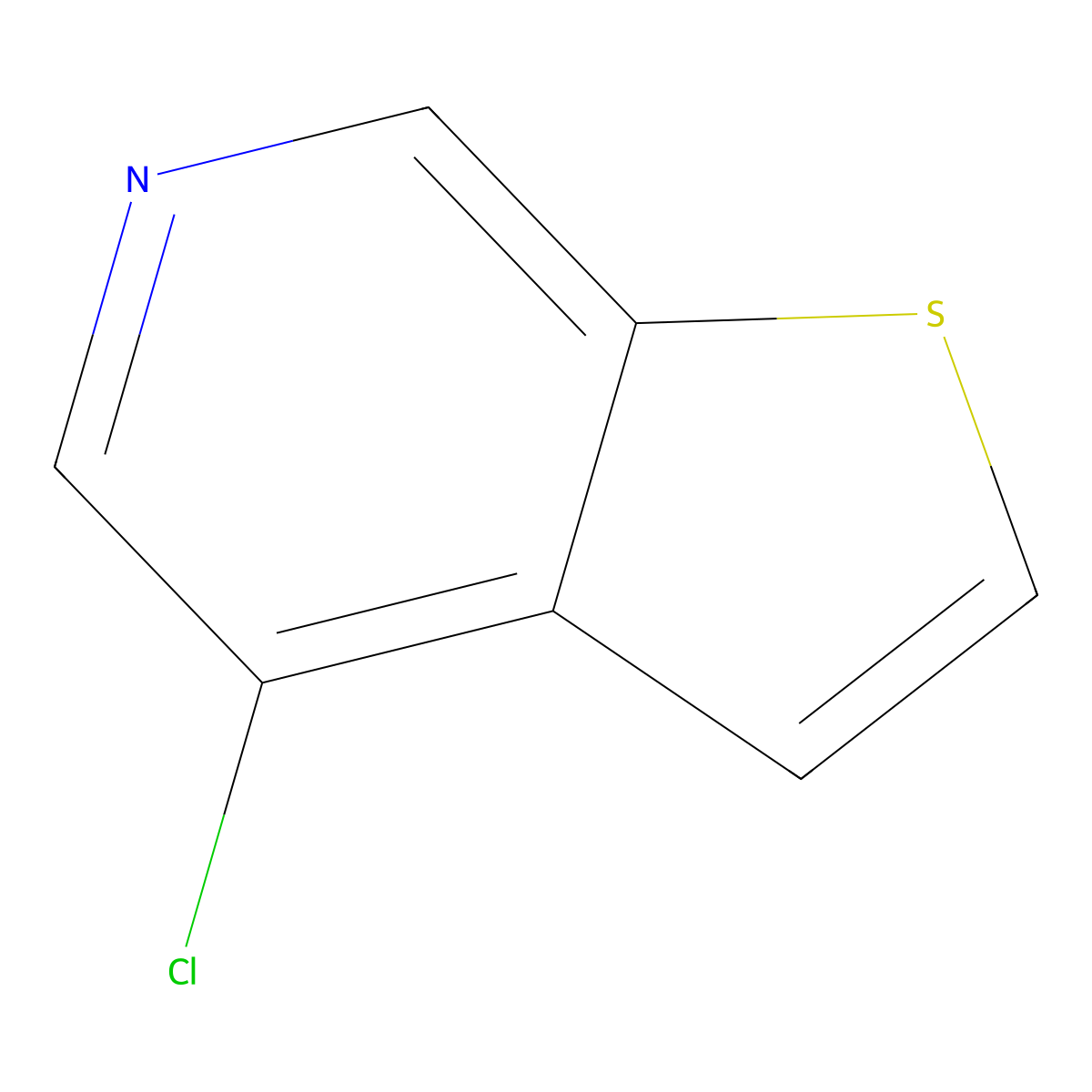 4-Chlorothieno[2,3-C]pyridine molecular structure, CAS 477874-92-3