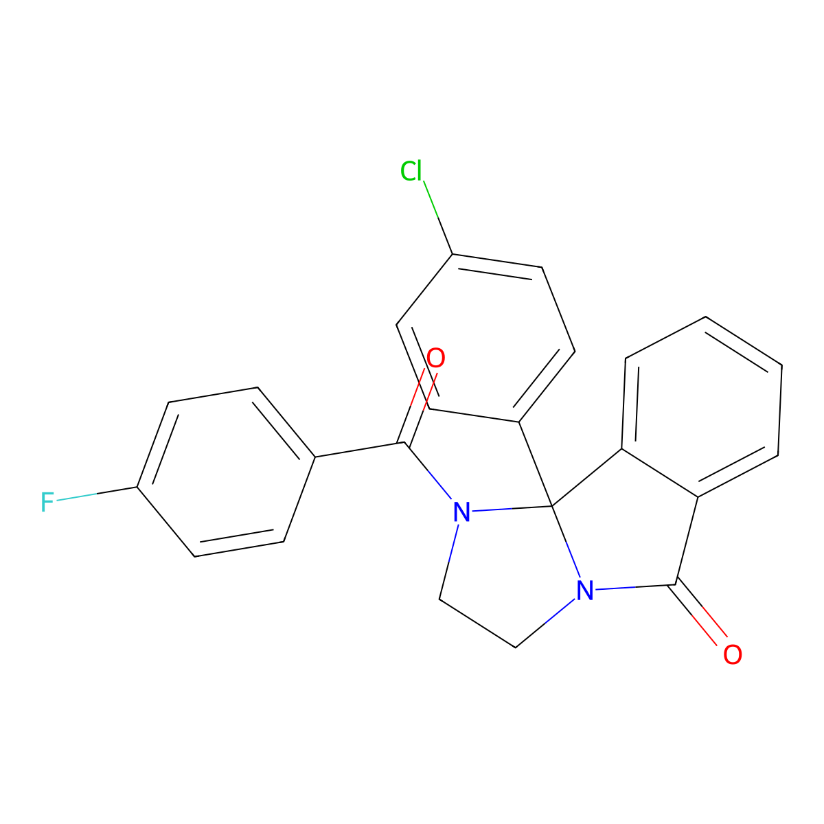 9b-(4-chlorophenyl)-1-(4-fluorobenzoyl)-1,2,3,9b-tetrahydro-5H-imidazo[2,1-a]isoindol-5-one molecular structure, CAS 477886-50-3