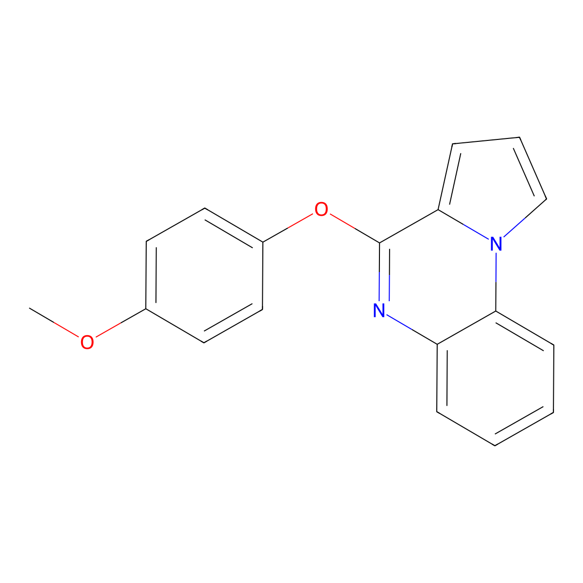 4-(4-Methoxyphenoxy)pyrrolo[1,2-a]quinoxaline molecular structure, CAS 477886-69-4