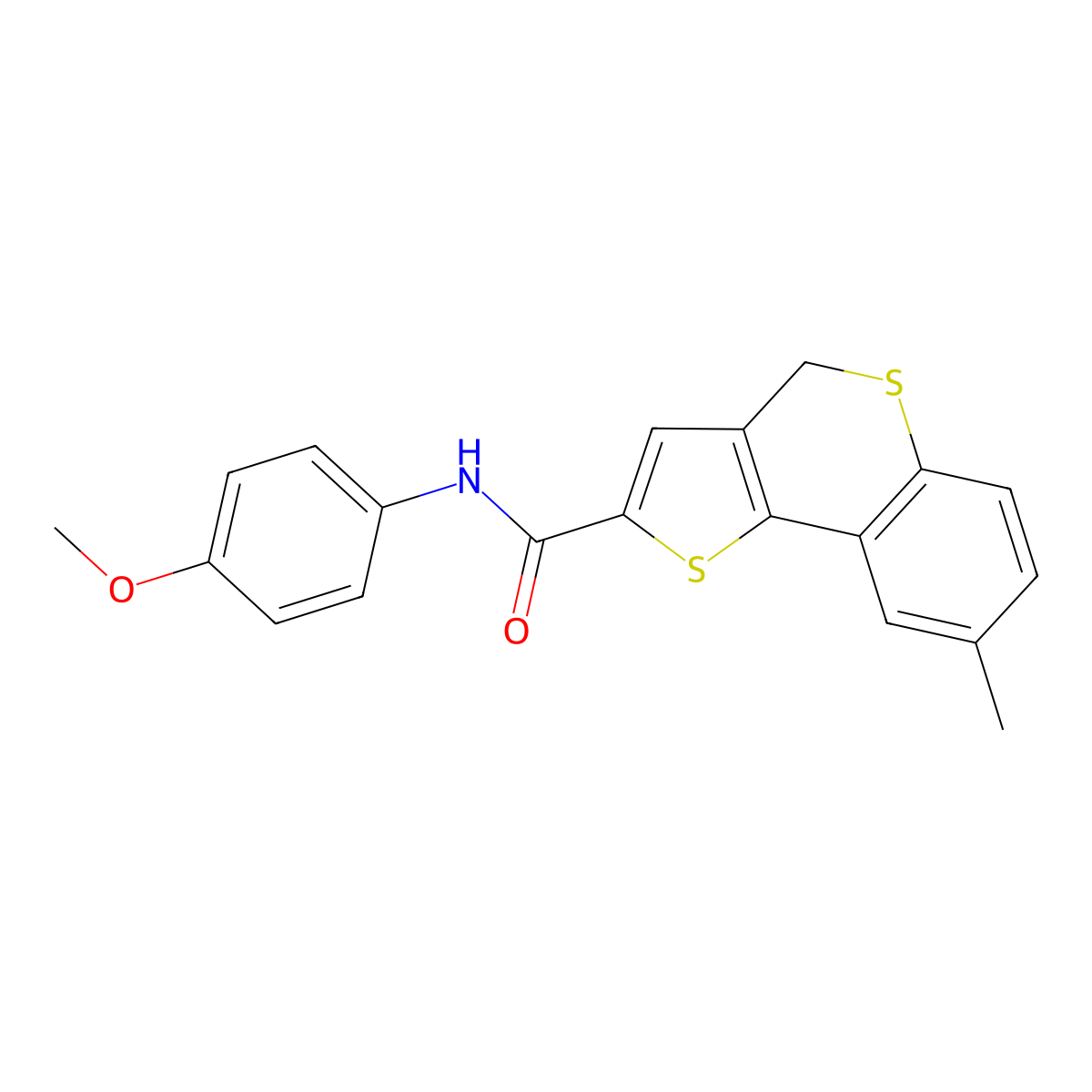 N-(4-methoxyphenyl)-8-methyl-4H-thieno[3,2-c]thiochromene-2-carboxamide molecular structure, CAS 477887-12-0