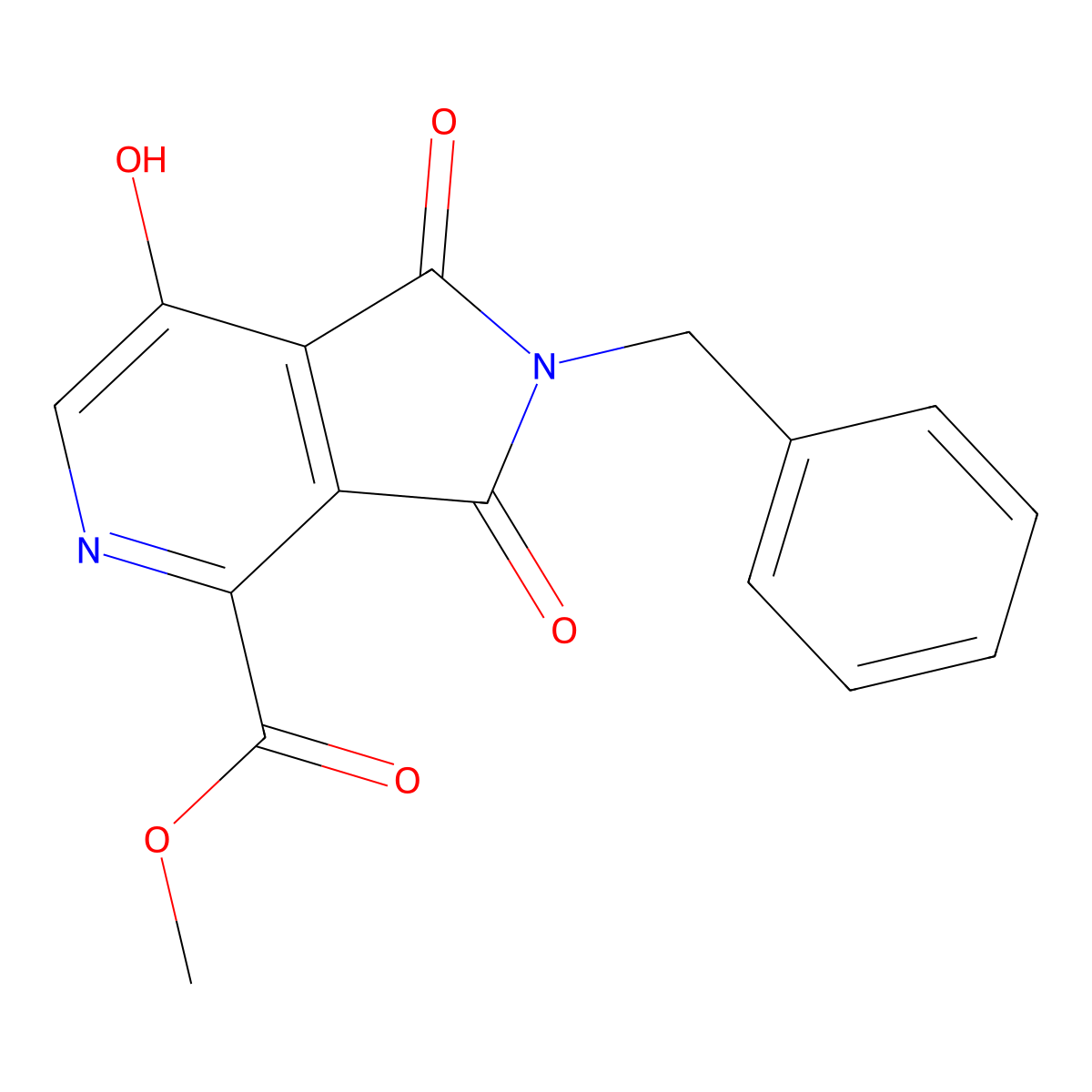 methyl 2-benzyl-7-hydroxy-1,3-dioxo-2,3-dihydro-1H-pyrrolo[3,4-c]pyridine-4-carboxylate molecular structure, CAS 477888-26-9
