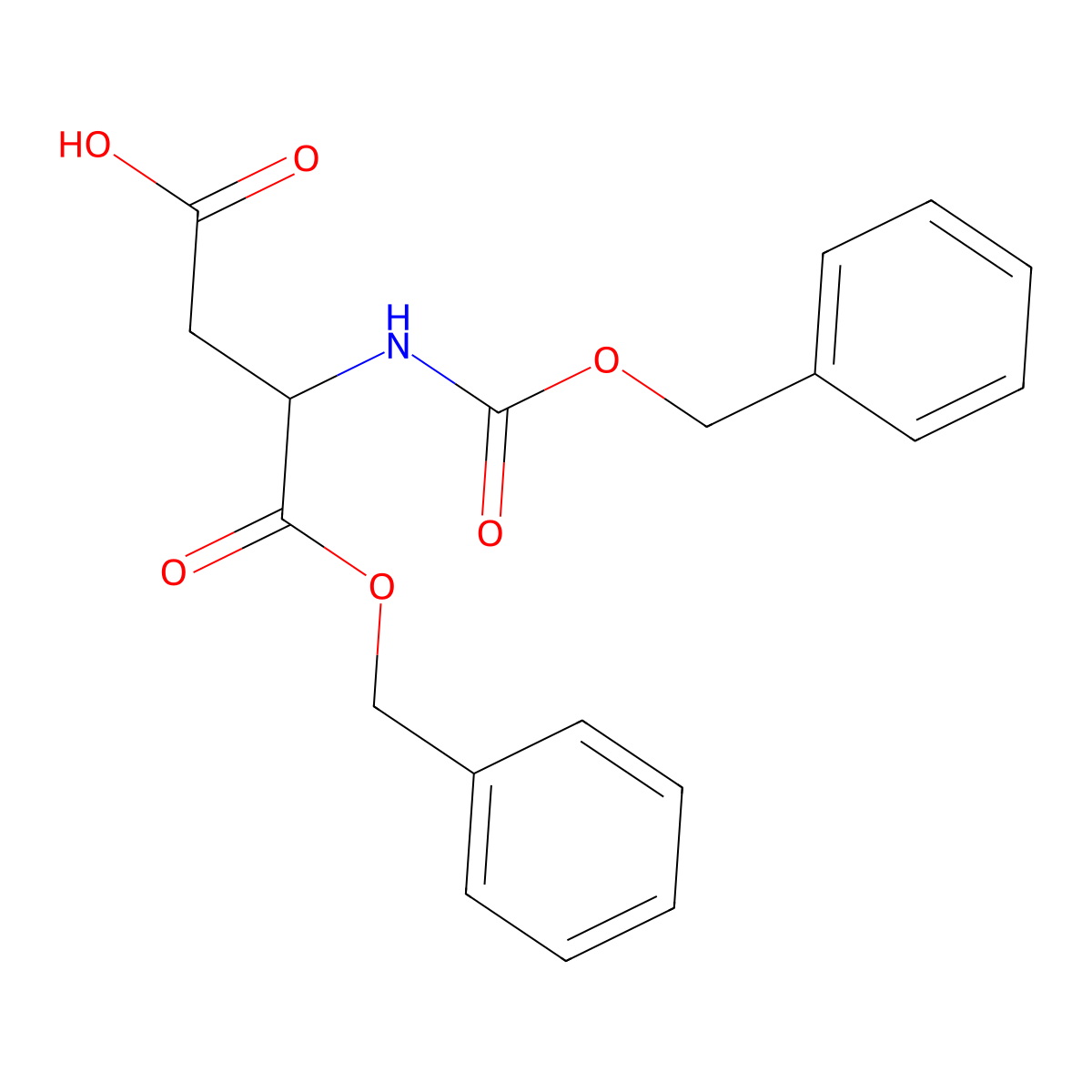 Z-Asp-OBzl molecular structure, CAS 4779-31-1