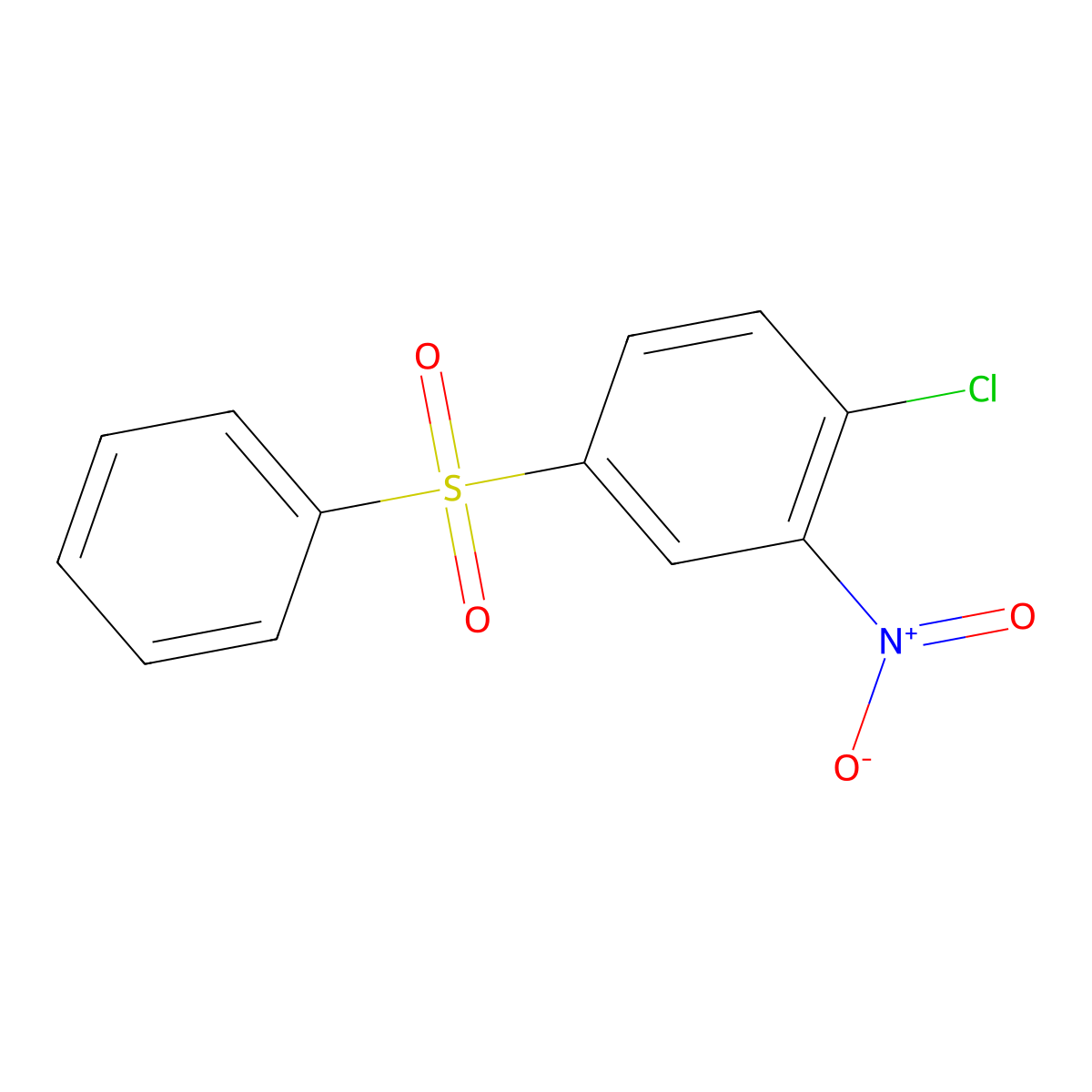 1-Chloro-2-nitro-4-(phenylsulfonyl)benzene molecular structure, CAS 4779-36-6
