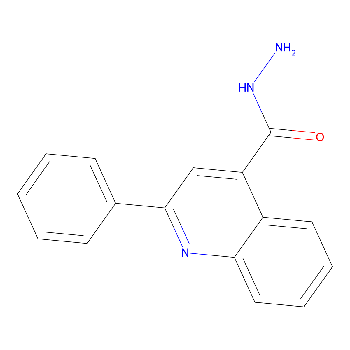 2-Phenylquinoline-4-carbohydrazide molecular structure, CAS 4779-54-8