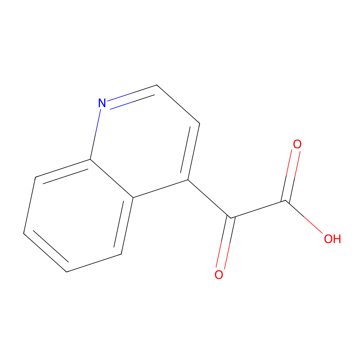 2-Oxo-2-(quinolin-4-yl)acetic acid molecular structure, CAS 477935-14-1