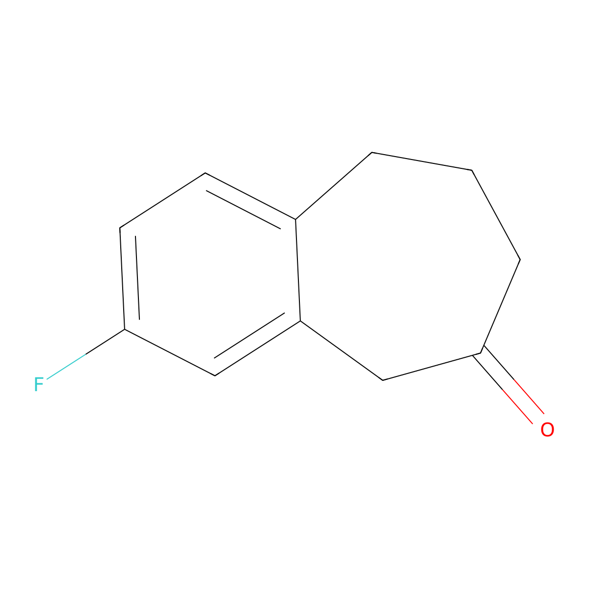 3-Fluoro-6,7,8,9-tetrahydro-5H-benzo[7]annulen-6-one molecular structure, CAS 477977-73-4