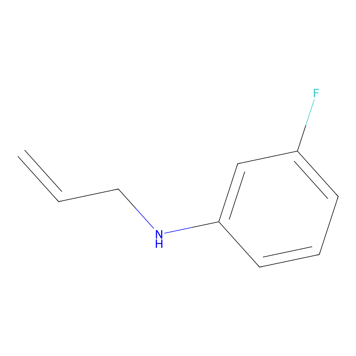 N-Allyl-3-fluoroaniline molecular structure, CAS 477983-23-6
