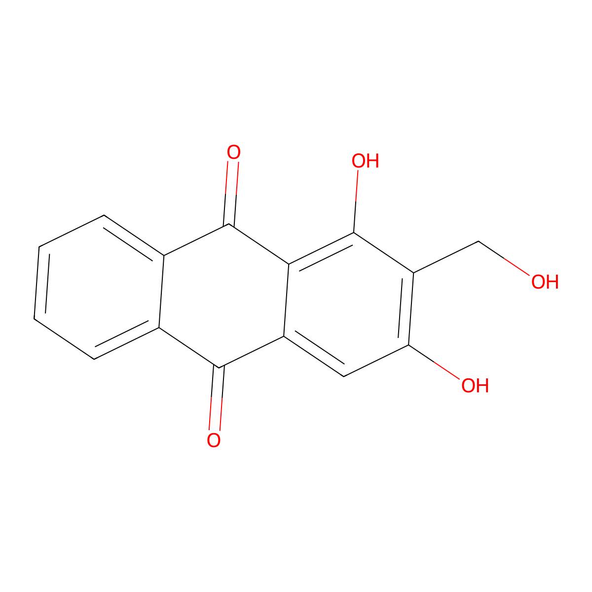 Lucidin molecular structure, CAS 478-08-0