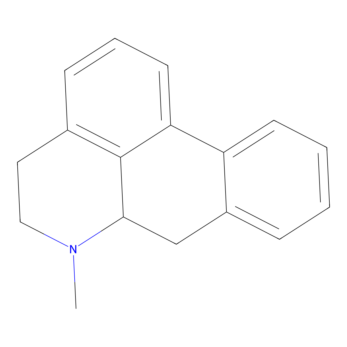 Aporphine molecular structure, CAS 478-57-9