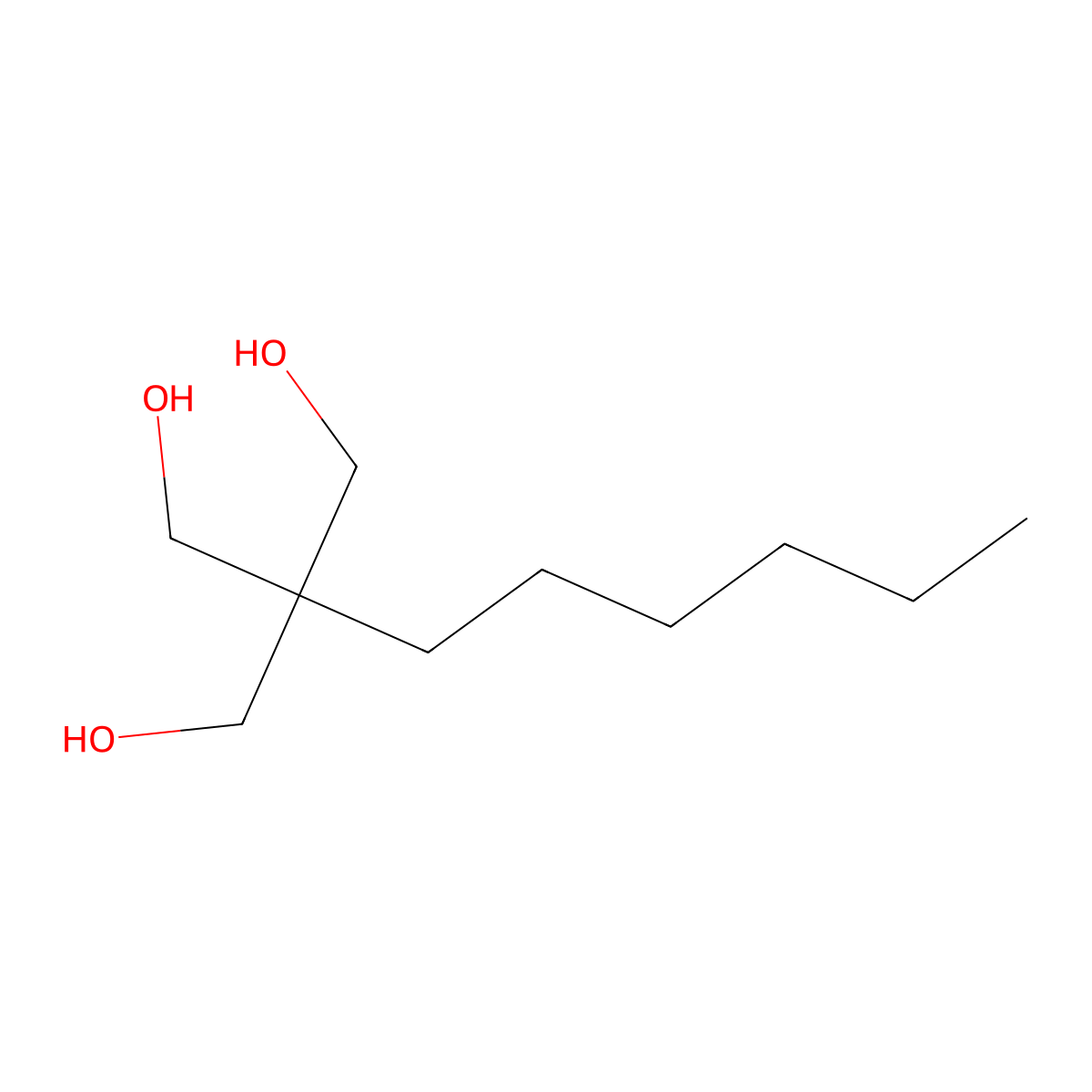2-Hexyl-2-(hydroxymethyl)-1,3-propanediol molecular structure, CAS 4780-31-8