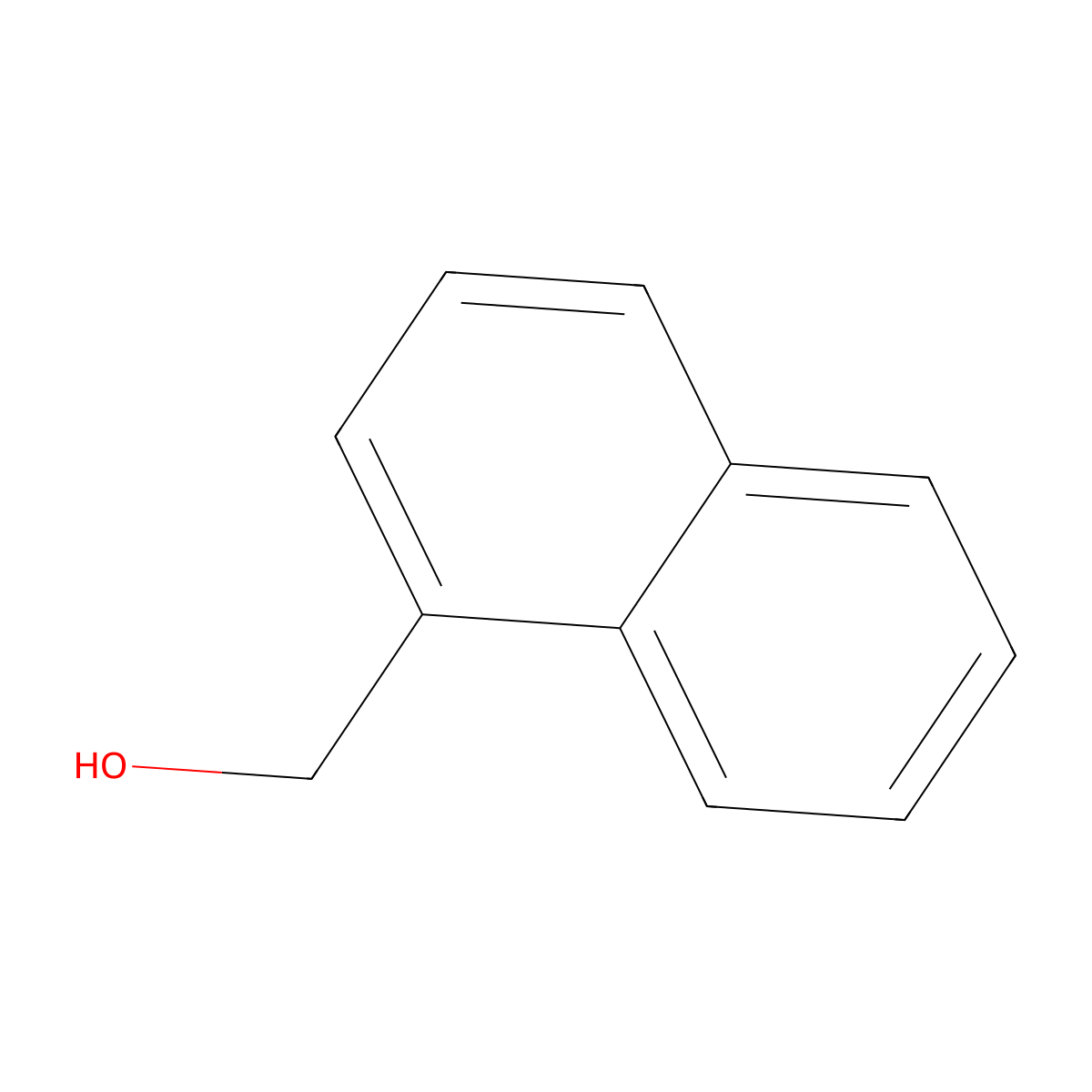 1-Naphthalenemethanol molecular structure, CAS 4780-79-4