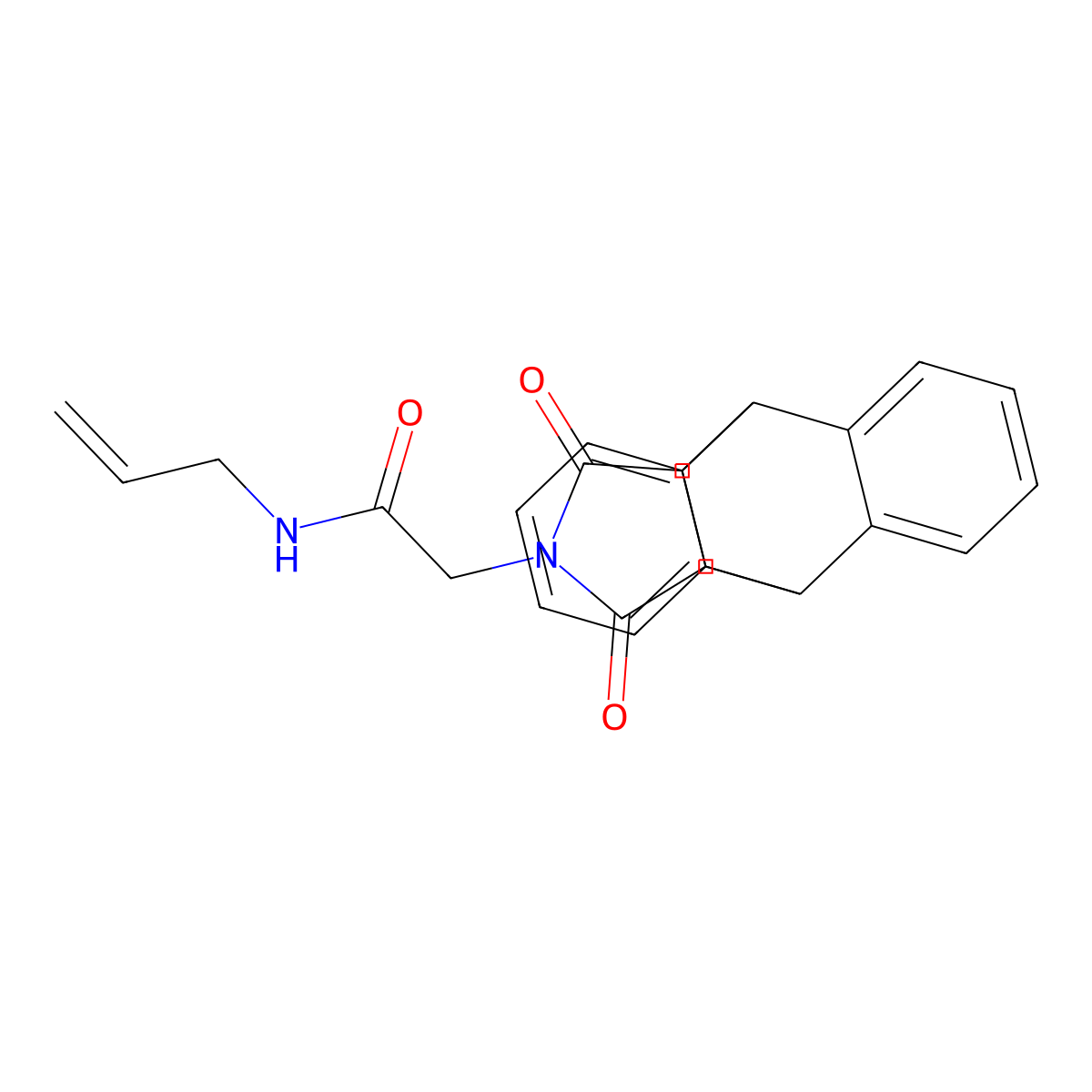 N-allyl-2-[16,18-dioxo-17-azapentacyclo[6.6.5.0~2,7~.0~9,14~.0~15,19~]nonadeca-2(7),3,5,9(14),10,12-hexaen-17-yl]acetamide molecular structure, CAS 478029-47-9