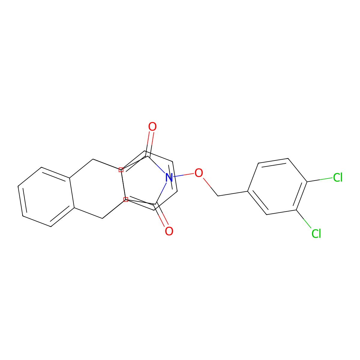 17-[(3,4-Dichlorobenzyl)oxy]-17-azapentacyclo[6.6.5.0~2,7~.0~9,14~.0~15,19~]nonadeca-2(7),3,5,9(14),10,12-hexaene-16,18-dione molecular structure, CAS 478029-54-8