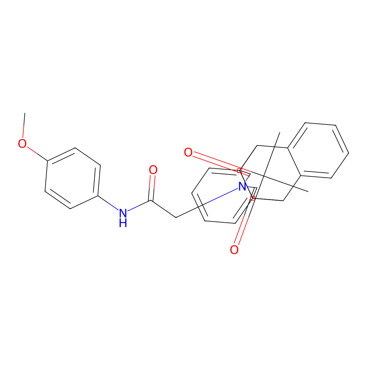 2-{16,18-dioxo-17-azapentacyclo[6.6.5.0^{2,7}.0^{9,14}.0^{15,19}]nonadeca-2(7),3,5,9(14),10,12-hexaen-17-yl}-N-(4-methoxyphenyl)acetamide molecular structure, CAS 478029-58-2