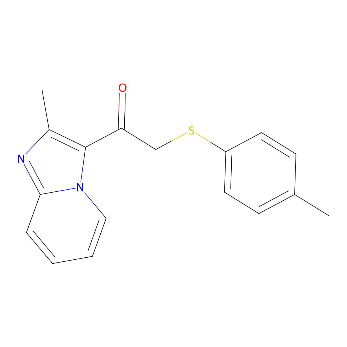 1-(2-Methylimidazo[1,2-a]pyridin-3-yl)-2-[(4-methylphenyl)sulfanyl]-1-ethanone molecular structure, CAS 478029-64-0