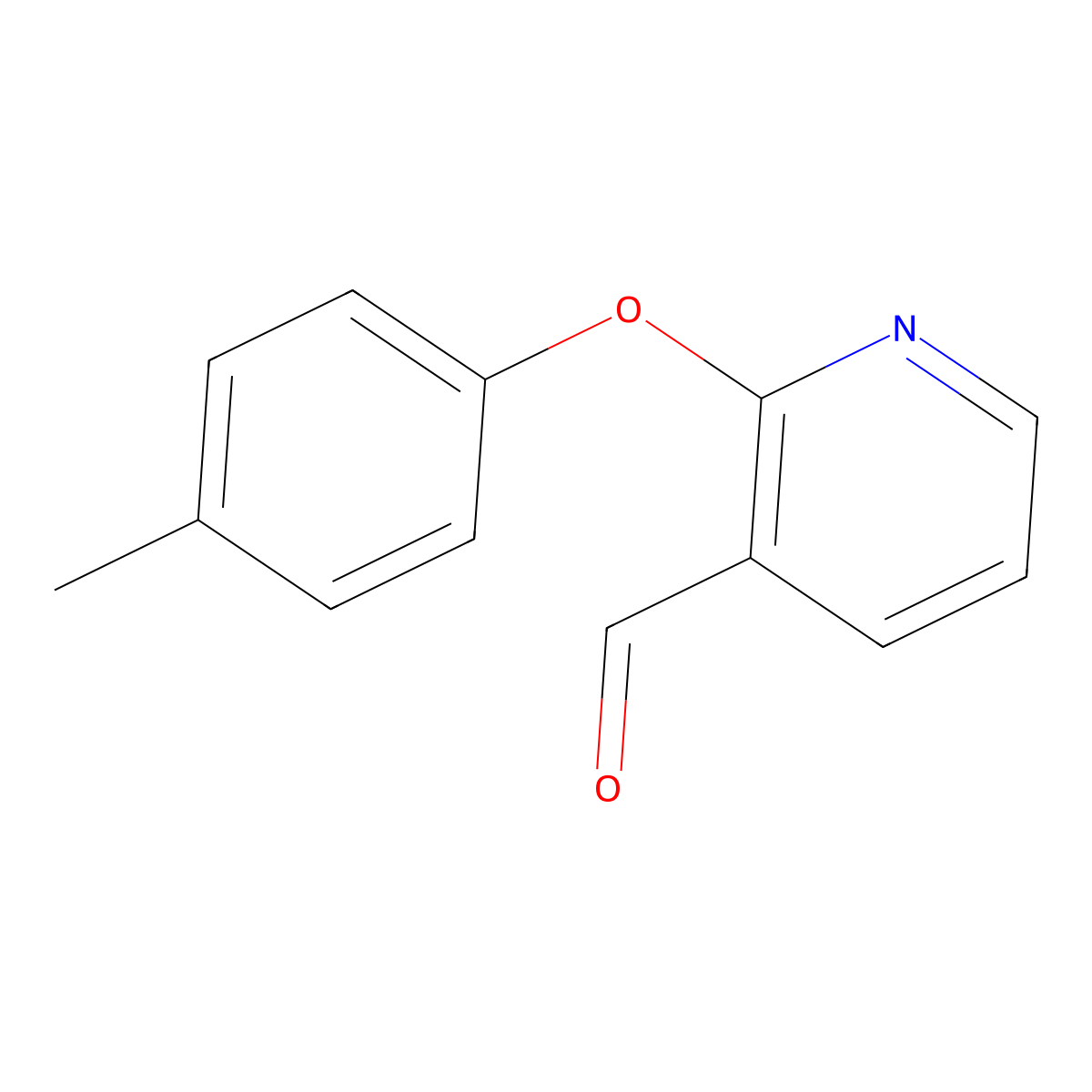 2-(4-Methylphenoxy)nicotinaldehyde molecular structure, CAS 478030-89-6