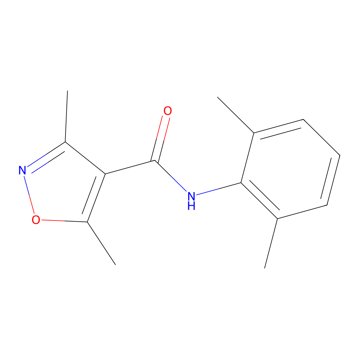 N-(2,6-dimethylphenyl)-3,5-dimethyl-1,2-oxazole-4-carboxamide molecular structure, CAS 478031-62-8