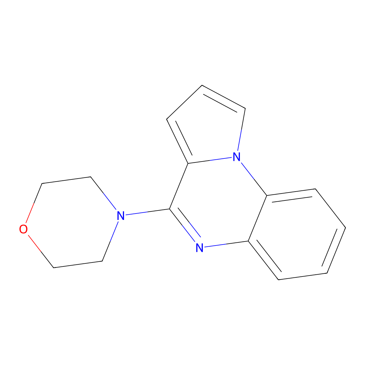 4-Morpholinopyrrolo[1,2-a]quinoxaline molecular structure, CAS 478032-21-2