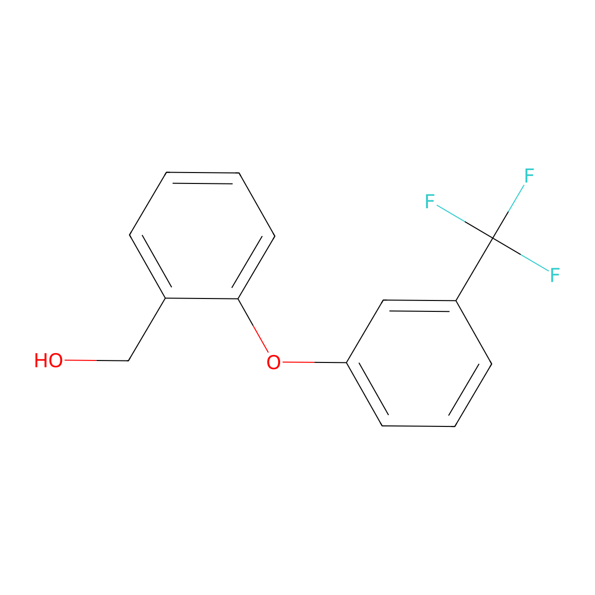 {2-[3-(Trifluoromethyl)phenoxy]phenyl}methanol molecular structure, CAS 478032-45-0
