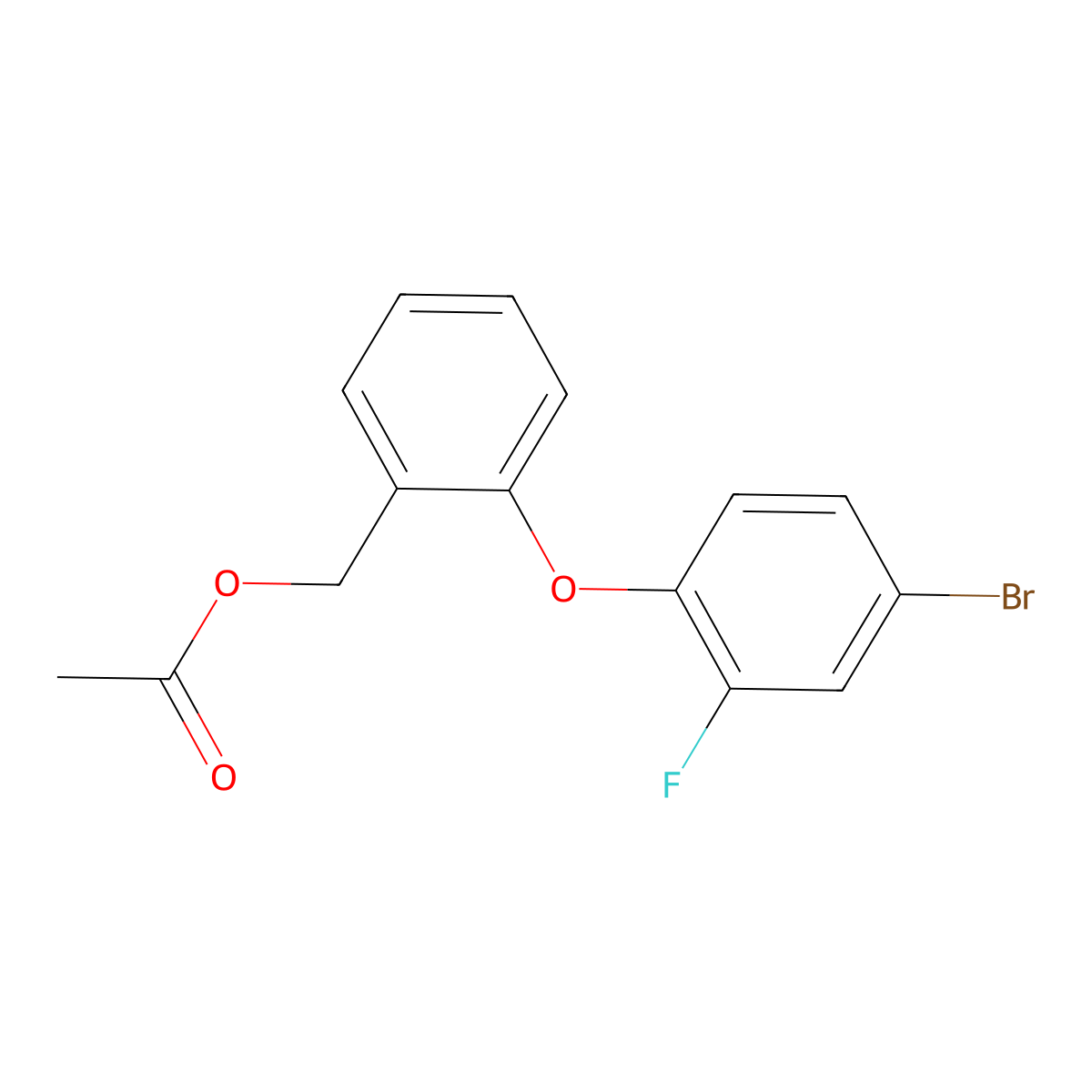 2-(4-Bromo-2-fluorophenoxy)benzyl acetate molecular structure, CAS 478032-48-3