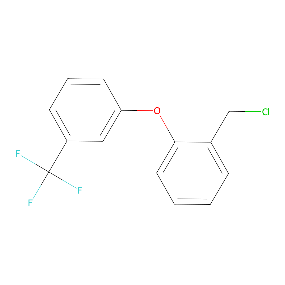 1-(Chloromethyl)-2-[3-(trifluoromethyl)phenoxy]benzene molecular structure, CAS 478032-57-4